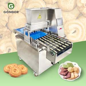 เครื่องอัดขึ้นรูปคุกกี้บิสกิต PLC กึ่งอัตโนมัติขนาดเล็กรูปร่างใดๆทำด้วยตัวเอง - Product Image 1