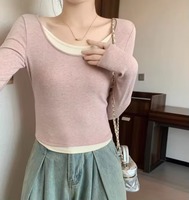 Pull en laine à manches longues pour femme A123 AL4372-45.99-LHYF-Winter, col montant, pull chaud, polyvalent, effet minceur