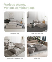 Saien Modernes Ecksofa-Set Komprimierte Vakuumverpackung Modulares Bett Apartment Lager Wohnzimmer Umweltfreundlich