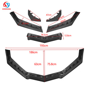 Lèvre de pare-chocs avant en plastique couleur fibre de carbone compatible avec Chevrolet <span class=keywords><strong>Corvette</strong></span> <span class=keywords><strong>C8</strong></span> <span class=keywords><strong>Z06</strong></span>, séparateur de lèvre de pare-chocs avant <span class=keywords><strong>2023</strong></span>+ - Product Image 2