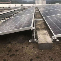 Support de fixation pour panneaux solaires en acier galvanisé à chaud pour toiture, type profilé robuste