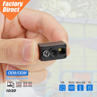 Módulo Escáner de Códigos QR TTL RS232 USB sin Controlador, Mini Lector de Códigos de Barras Integrado para Kiosco, Logística, Control de Acceso