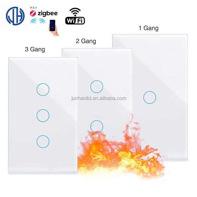 Interruptor Inteligente Compatible Con Alexa Google Home Y App Tuya (Smart Life) Smart Light Switch Wifi Touhc Remote Control