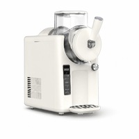 Machine à slushies et sorbetière 2L, distributeur de boissons glacées de comptoir avec réservoir transparent pour bar, café, fête