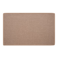 Tapis de cuisine anti-fatigue personnalisé en lin, fabriqué à la machine, absorbant, moderne, tissé, écologique, antidérapant en caoutchouc
