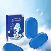 Sabun Batang Buatan Tangan Dok Anchan Blue dengan Ekstrak Bunga Butterfly Pea untuk Mengontrol Minyak & Membersihkan Secara Mendalam untuk Wajah & Tubuh