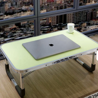 Table d'extérieur en alliage d'aluminium, table de lit, bureau d'étudiant, table d'étude pour dortoir, table d'ordinateur simple, table de salle à manger portable pour baie vitrée