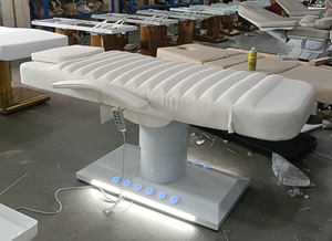 Lit de beauté électrique moderne à 3 moteurs, réglable, pour hôpital, spa facial, thérapie des cils, massage, pliable, portable, usage commercial/salle de sport - Product Image 2