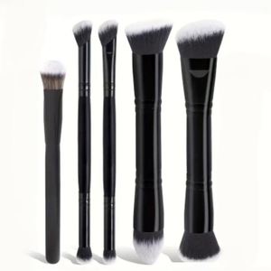 Set de 5 Brochas de Maquillaje de Doble Punta para Rostro, con Brocha para Base, Colorete y Polvo Suelto, de Pelo Suave, para Uso Transfronterizo - Product Image 3