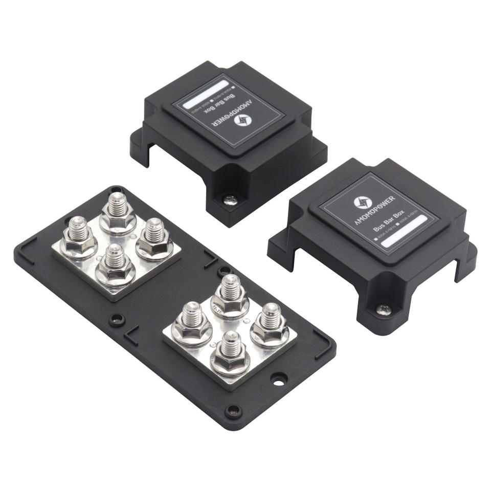 Heavy Duty 400A Bus Bar Power Distribution Block Ground Busbar Box ...