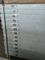 Portes intérieures accordéon modernes en MDF, 2 panneaux, apprêtées blanches, étanches, pour usage en cour
