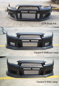 Runde ABS材料汽车前保险杠改装GTR VARIT II和VARIT III适用于2009-现在三菱Lancer-EX前保险杠 - Product Image 2