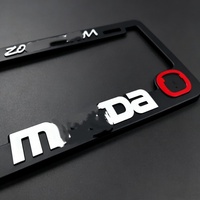Cadre de plaque d'immatriculation standard américain, support décoratif personnalisé en plastique ABS avec logo sport 3D pour voiture américaine