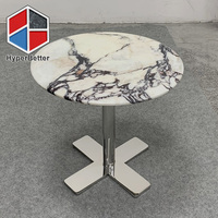 Table d'établi en marbre naturel calcatta viola personnalisée
