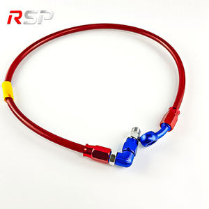 Otomatik Fren Hortumları Motosiklet Dirt Bike Paslanmaz Çelik Örgülü PTFE Hidrolik Güçlendirilmiş Fren Hattı Debriyaj Hortumu 70MPa+ 500-2400mm - Product Image 4