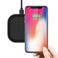 Nouveau produit, prix bas, mini chargeur sans fil de bureau, chargeur sans fil Qi 10W pour iPhone, Android, Samsung