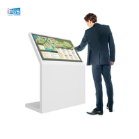 Display Pubblicitario LCD da 43 Pollici con Supporto da Pavimento, Touch Screen Android 1080P, CMS Cloud, Controllo Remoto, 50000H