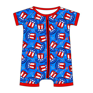 Pyjamas à manches courtes pour enfants JAYE Bamboo Kids Shorties 4th of July, vêtements pour garçons et filles - Product Image 6