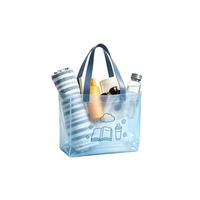 Sac fourre-tout en plastique épaissi, résistant à l'usure et imperméable, avec poignée et coutures sans couture, sac de rangement portable