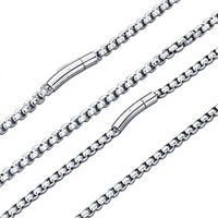 Chaînes de serpent en acier inoxydable Collier pour hommes et femmes Collier à chaîne mince Cadeau de bijoux ras du cou