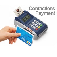 Caisse enregistreuse électronique pour enfants, terminal de paiement interactif avec lumières et sons, jeu d'imitation avec cartes bancaires