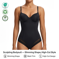En gros OEM Marque Privée Faja Body Sculptant pour Femme avec Bonnets Moulés, Armatures, Taille Haute, Effet Ventre Plat et Fermeture à Crochets et Œillets