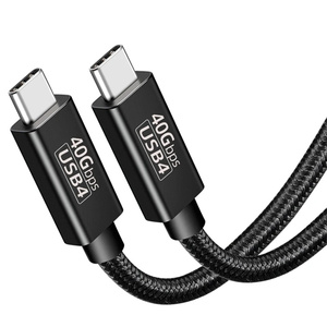 Câble USB 4 2M 240W <span class=keywords><strong>Super</strong></span> Fast Charge PD E-mark 40Gbps 8K/60Hz Thunderbolt3/4 pour Macbook iPad USB Type C Charger Data <span class=keywords><strong>Cable</strong></span> - Product Image 2