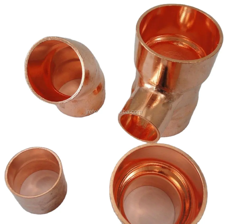 OEM Supported 90/180 Degree U-Type Welded Copper Pipe Elbow Male/Female Refrigeration Fittings Casted Copper Joint