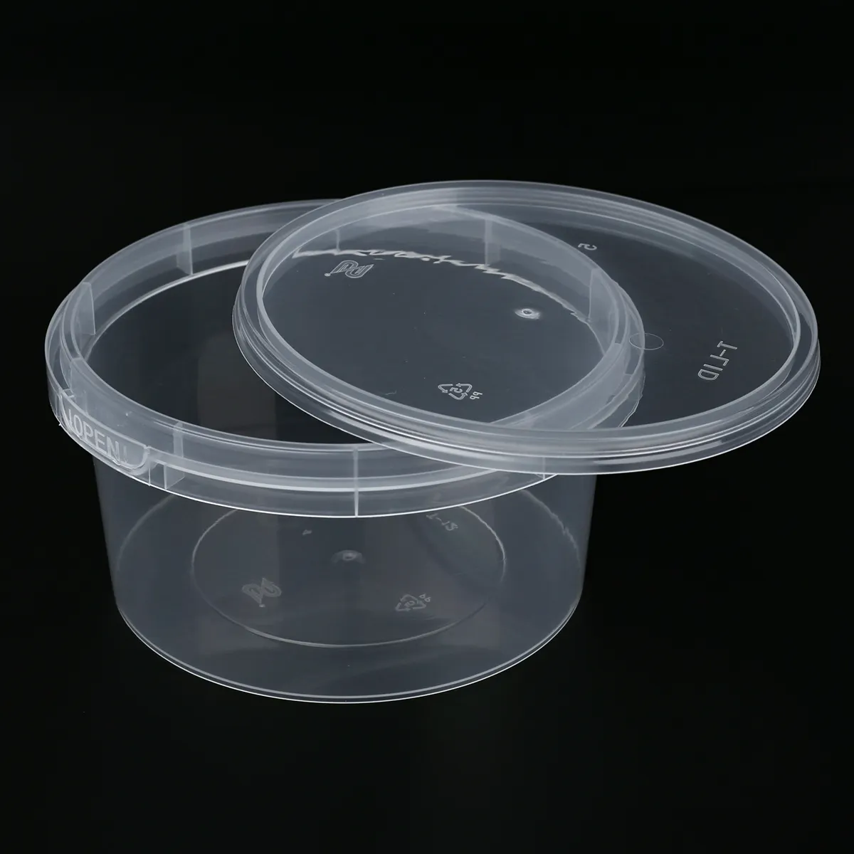 थोक डिस्पोजेबल पीपी पारदर्शी Takeout पैकेजिंग Lids के साथ प्लास्टिक खाद्य कंटेनर Takeaway बॉक्स