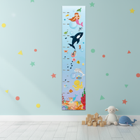 Tableau de croissance magnétique en feutre pour enfants, autocollant mural personnalisable et amovible, affiche effaçable à sec en feutre uni pour la décoration de chambre