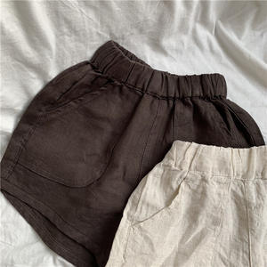 Linge pour enfants grande poche décontracté bébé été pantalon respirant haute qualité Simple enfant <span class=keywords><strong>en</strong></span> bas âge garçons Shorts - Product Image 5