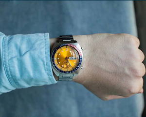 Reloj Mecánico Automático de Lujo Marca Pogue con Bisel <span class=keywords><strong>Pepsi</strong></span>, Cronógrafo, Reloj Vintage Raro para Hombre - Product Image 6