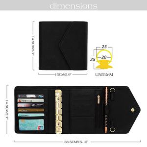 Meilleures ventes de pochettes à texture litchi Etsy pour femmes comme enveloppes de reliure avec inserts en papier, feuille de mouche et fermeture éclair disponibles - Product Image 5