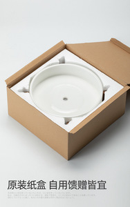 Nuovo <span class=keywords><strong>Vaso</strong></span> per Bonsai <span class=keywords><strong>in</strong></span> Ceramica <span class=keywords><strong>da</strong></span> 10 Pollici con Drenaggio, Rotondo, Effetto Marmo, per Cactus, <span class=keywords><strong>Fiori</strong></span> e Piante, <span class=keywords><strong>Vaso</strong></span> Decorativo per Casa e Giardino - Product Image 2