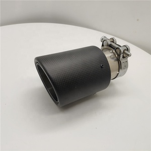 <span class=keywords><strong>Punta</strong></span> <span class=keywords><strong>de</strong></span> Escape <span class=keywords><strong>de</strong></span> Carbono Enrollado Resistente a Altas Temperaturas, Entrada <span class=keywords><strong>de</strong></span> 2.5 Pulgadas y Salida <span class=keywords><strong>de</strong></span> 4 Pulgadas, Negro Brillante Individual, para Mejora del Escape del Automóvil - Product Image 3