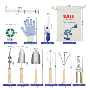 Cultivador Manual SALI, Herramientas de Jardinería para una Preparación Eficiente del Suelo - Product Image 6
