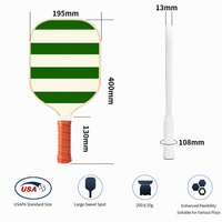 Raquette de pickleball d'entraînement de haute qualité conforme aux normes USAPA |   Raquette en fibre de verre avec noyau en nid d'abeille PP de 13 mm, poignée ergonomique antidérapante 4