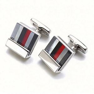 Wholesale Custom Rusty Free Blank Sublimation <b>Cufflinks</b> for <b>Men</b> - Product Image 1