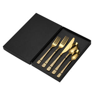 Juego de Cubiertos de Acero Inoxidable con Textura de Árbol A50, Cuchillo, Tenedor y Cuchara, Acabado Pulido Espejo de Lujo, Vajilla Exquisita, Juego de Regalo para Adultos - Product Image 4