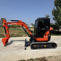 Mini-excavatrice sur chenilles U35 de haute qualité, poids opérationnel de 3 tonnes, d'occasion, avec moteur et pompe, à vendre
