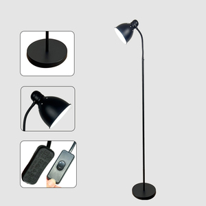 Classic Art Design Indoor <strong>Tall</strong> Floor <strong>Lamp</strong> with Simple Style Standard Iron Gooseneck Office Home Lighting <strong>Stand</strong> with Corner <strong>Stand</strong> - Product Image 4