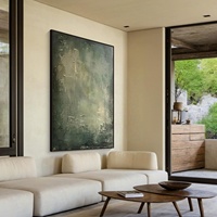 Peinture à l'huile abstraite faite à la main d'art mural moderne personnalisé sur toile tendue photos pour la décoration intérieure oeuvre d'hôtel
