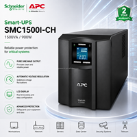 APC SMC1500I Smart UPS 1500VA 230V Alimentation sans interruption avec surveillance LCD AVR pour équipement de distribution d'alimentation de serveur