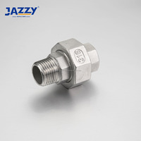 JAZZY Top Vente Classe 150 Ss 316 304 Bsp Npt Fileté MXM Mâle Union Raccord de Tuyau en Acier Inoxydable