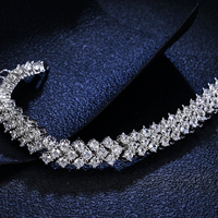 Bracelet de Tennis en Moissanite blanche classique pour femme, vente en gros, usine professionnelle D VVS1, argent 925