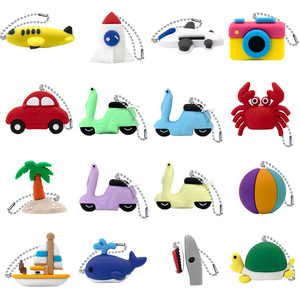 Hot Selling Halloween Plastic Keychains, Creative Cartoon Animal Pendants, Trendy Student Office Gifts