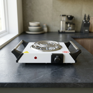 Estufa eléctrica de 1000W con control de calentamiento rápido por perilla y enchufe OEM - Product Image 2
