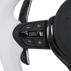 <span class=keywords><strong>Volant</strong></span> en cuir blanc <span class=keywords><strong>M</strong></span> Sport avec carbone forgé et LED pour <span class=keywords><strong>BMW</strong></span> F06 F10 <span class=keywords><strong>F20</strong></span> F21 F30 F36 M2 F87 M3 F80 M4 F82 F85 E70 E88 E90 E92 - Product Image 3