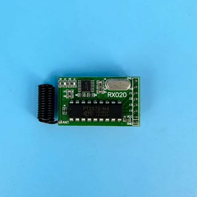 Wireless receiving module superheterodyne receiving module PT2272 decoding receiver RX020
