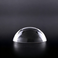 Lentille hémisphérique de haute précision en quartz BK7, lentille demi-dôme pour système de collimation optique